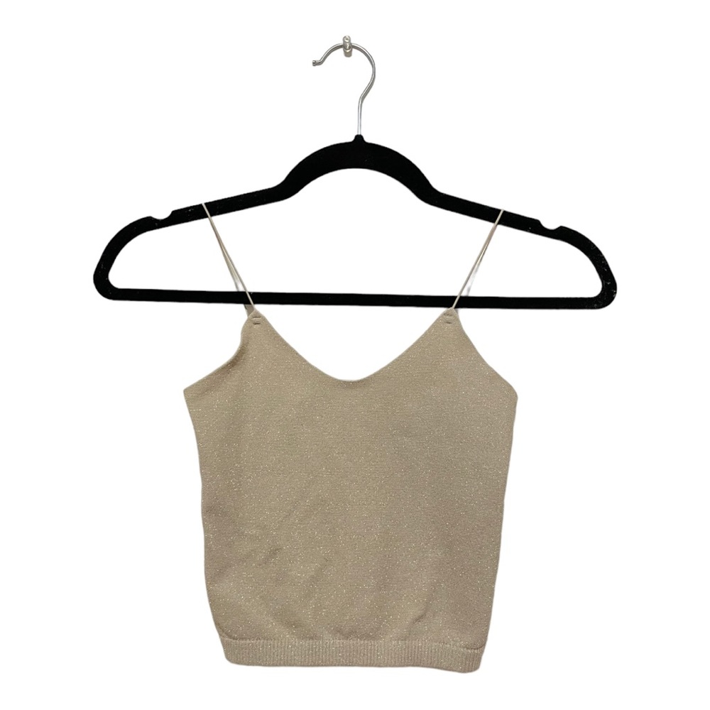 Dynamite Tan Sparkly Tank Top
